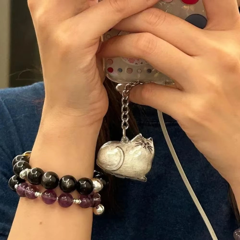 YOMI™ Clear Pet Hair Keepsake Pendant – Aesthetic Fur Storage Keychain for Bags & Keys – Personalized Gift for Cat Parents